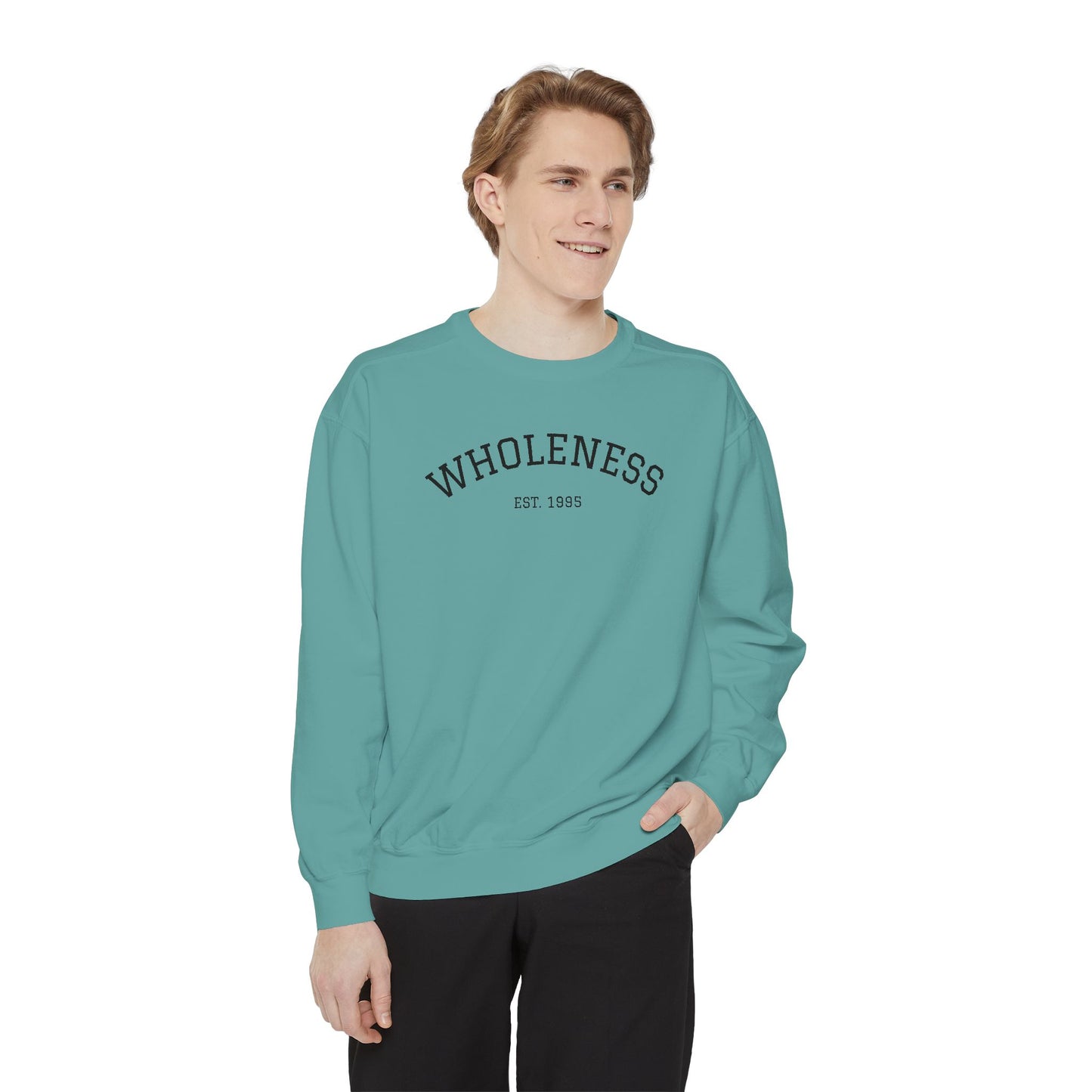 Wholeness Sweatshirt — Minimal Arch Logo Crewneck